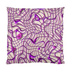 Ribbon Chaos 2 Lilac Standard Cushion Case (one Side) 