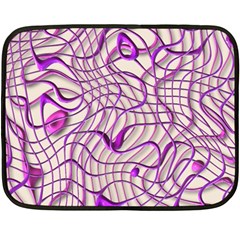 Ribbon Chaos 2 Lilac Double Sided Fleece Blanket (mini) 