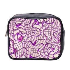 Ribbon Chaos 2 Lilac Mini Toiletries Bag 2-side