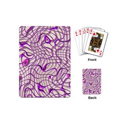 Ribbon Chaos 2 Lilac Playing Cards (mini) 