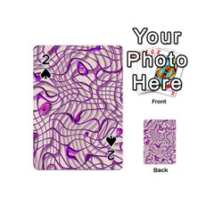 Ribbon Chaos 2 Lilac Playing Cards 54 (Mini) 