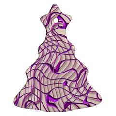 Ribbon Chaos 2 Lilac Ornament (christmas Tree)