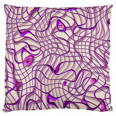 Ribbon Chaos 2 Lilac Standard Flano Cushion Cases (one Side)  by ImpressiveMoments