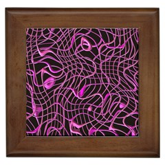 Ribbon Chaos 2 Pink Framed Tiles