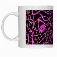 Ribbon Chaos 2 Pink White Mugs