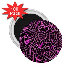 Ribbon Chaos 2 Pink 2 25  Magnets (100 Pack) 