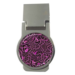 Ribbon Chaos 2 Pink Money Clips (round) 