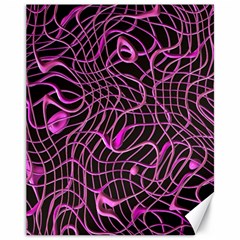 Ribbon Chaos 2 Pink Canvas 11  X 14  