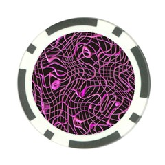 Ribbon Chaos 2 Pink Poker Chip Card Guards