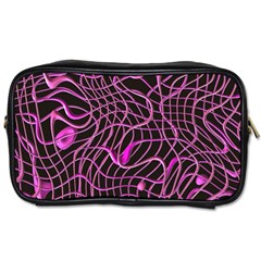 Ribbon Chaos 2 Pink Toiletries Bags