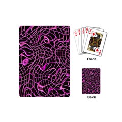 Ribbon Chaos 2 Pink Playing Cards (mini) 