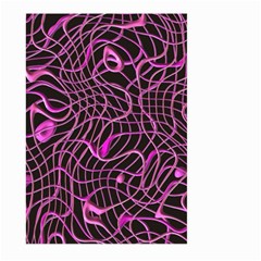 Ribbon Chaos 2 Pink Large Garden Flag (two Sides)