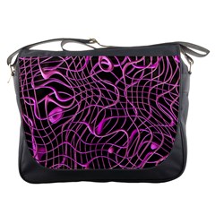 Ribbon Chaos 2 Pink Messenger Bags