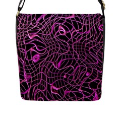 Ribbon Chaos 2 Pink Flap Messenger Bag (l) 