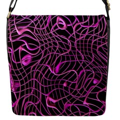 Ribbon Chaos 2 Pink Flap Messenger Bag (s)