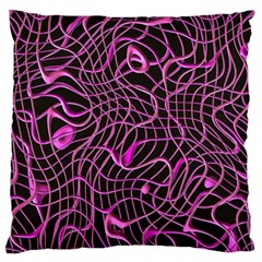 Ribbon Chaos 2 Pink Large Flano Cushion Cases (two Sides) 