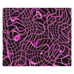 Ribbon Chaos 2 Pink Double Sided Flano Blanket (small) 