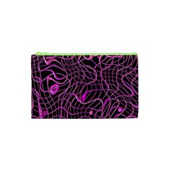 Ribbon Chaos 2 Pink Cosmetic Bag (xs)