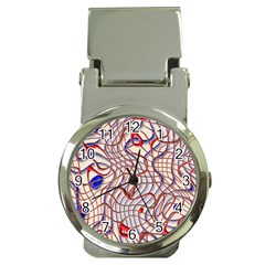 Ribbon Chaos 2 Red Blue Money Clip Watches by ImpressiveMoments