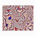 Ribbon Chaos 2 Red Blue Small Glasses Cloth (2-Side) Back