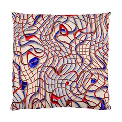 Ribbon Chaos 2 Red Blue Standard Cushion Case (one Side) 