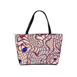 Ribbon Chaos 2 Red Blue Shoulder Handbags Back