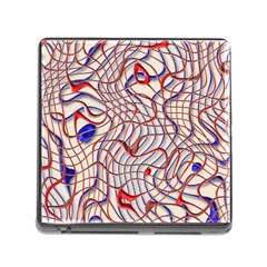 Ribbon Chaos 2 Red Blue Memory Card Reader (square) by ImpressiveMoments