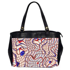 Ribbon Chaos 2 Red Blue Office Handbags (2 Sides) 