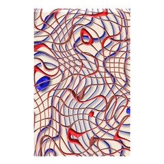 Ribbon Chaos 2 Red Blue Shower Curtain 48  X 72  (small)  by ImpressiveMoments