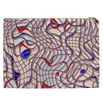 Ribbon Chaos 2 Red Blue Cosmetic Bag (XXL)  Back