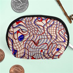 Ribbon Chaos 2 Red Blue Accessory Pouches (medium) 