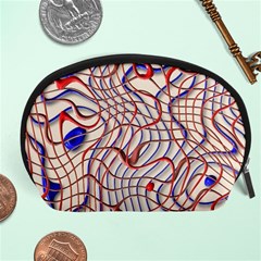 Ribbon Chaos 2 Red Blue Accessory Pouches (large) 