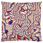 Ribbon Chaos 2 Red Blue Standard Flano Cushion Cases (One Side)  Front