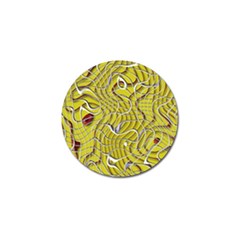 Ribbon Chaos 2 Yellow Golf Ball Marker (10 Pack)