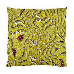 Ribbon Chaos 2 Yellow Standard Cushion Case (one Side) 