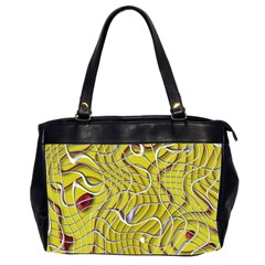 Ribbon Chaos 2 Yellow Office Handbags (2 Sides)  by ImpressiveMoments