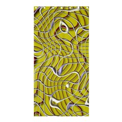 Ribbon Chaos 2 Yellow Shower Curtain 36  X 72  (stall)  by ImpressiveMoments