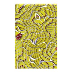 Ribbon Chaos 2 Yellow Shower Curtain 48  X 72  (small) 