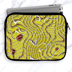 Ribbon Chaos 2 Yellow Apple Ipad 2/3/4 Zipper Cases