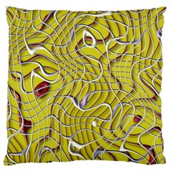 Ribbon Chaos 2 Yellow Standard Flano Cushion Cases (one Side) 