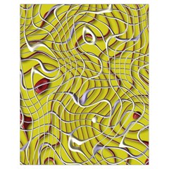 Ribbon Chaos 2 Yellow Drawstring Bag (small)