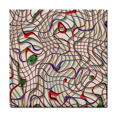 Ribbon Chaos 2 Tile Coasters