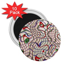 Ribbon Chaos 2 2 25  Magnets (10 Pack) 