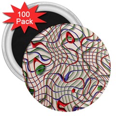 Ribbon Chaos 2 3  Magnets (100 Pack)