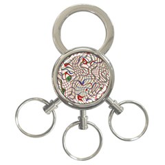 Ribbon Chaos 2 3-ring Key Chains