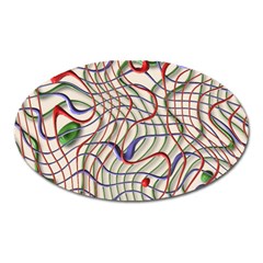 Ribbon Chaos 2 Oval Magnet