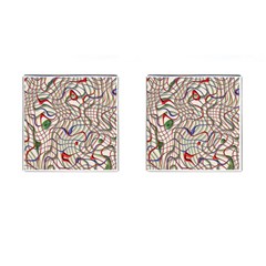 Ribbon Chaos 2 Cufflinks (square)