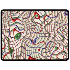 Ribbon Chaos 2 Fleece Blanket (large) 