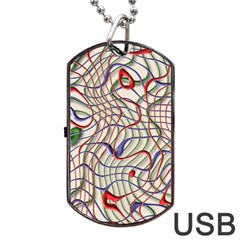 Ribbon Chaos 2 Dog Tag Usb Flash (one Side)