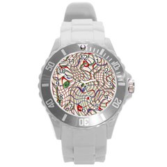 Ribbon Chaos 2 Round Plastic Sport Watch (l)